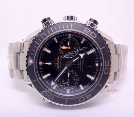 Omega Seamaster Planet Ocean 600m SS Black Watch / Buy Swiss Replica